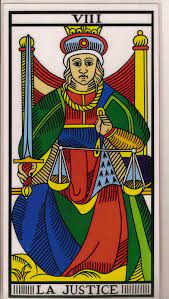 Justicia tarot Marsella